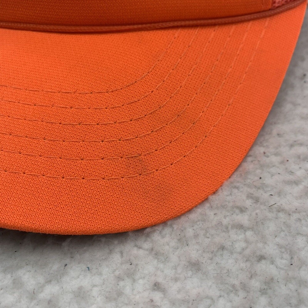 VTG Youngan Blank Snapback Trucker Hat Orange High-Vis Hunting Foam Trucker Rope - Picture 2 of 9